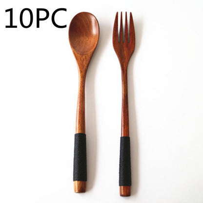 Artisan Wooden Spoon and Fork Set