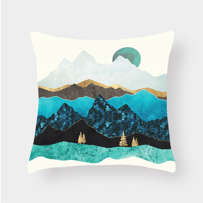 Scenic Landscape Decorative Cushion Cover – Boho Modern Pillowcase