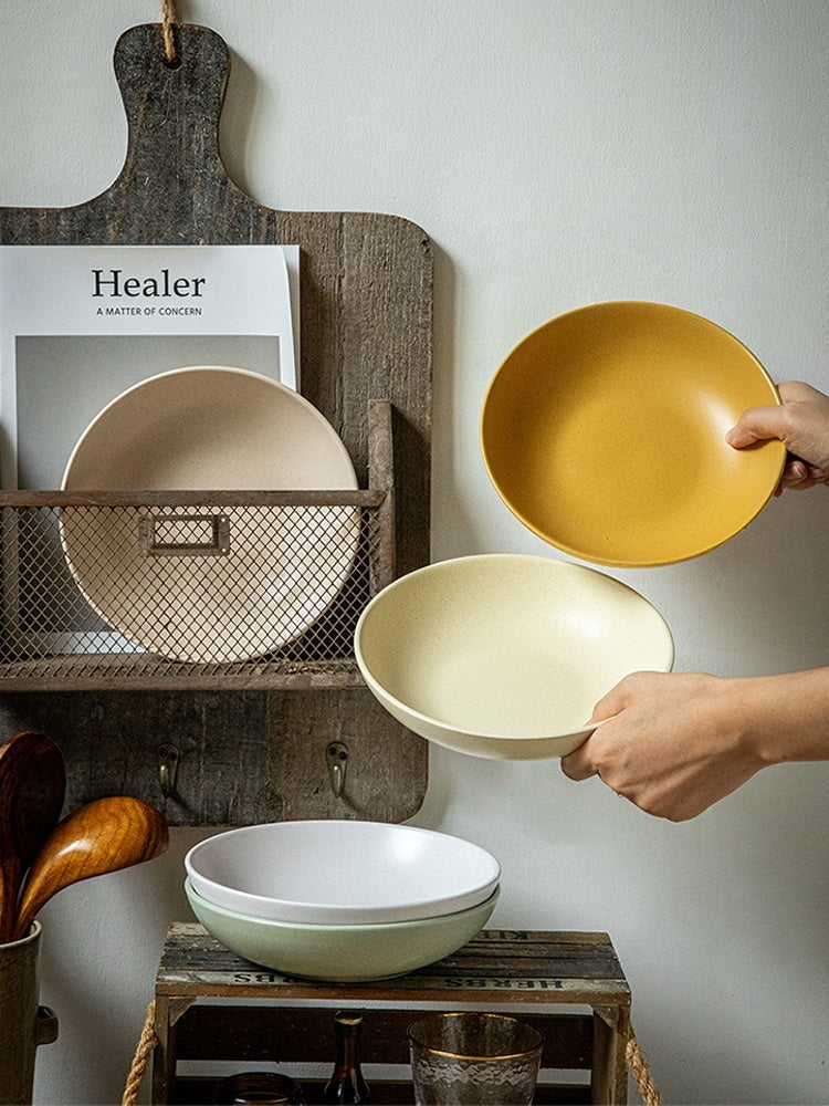 Pastel Haze Large Bowel-Minimalist Ceramic Tableware