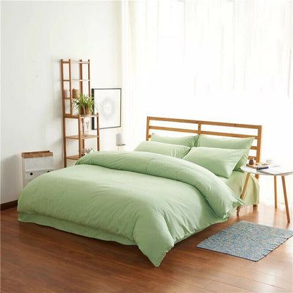 4-Piece Modern Twill Bedding Set – Soft Polyester Fiber with Sheet, Quilt Cover & Pillowcases