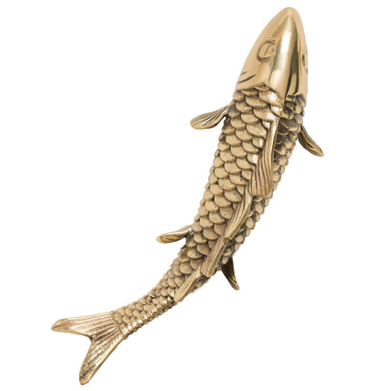 Coral Tree & Carp Wall Sculpture – Luxe Metal Wall Art