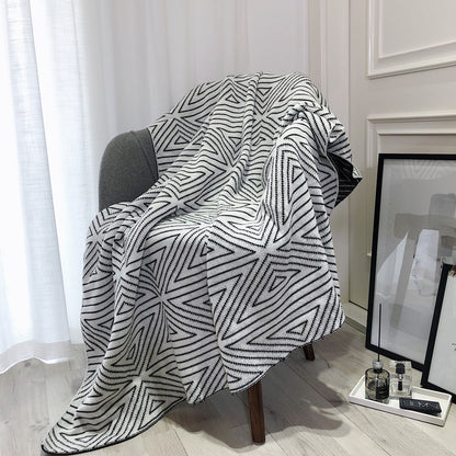 Scandi Lines – Modern Knit Throw Blanket