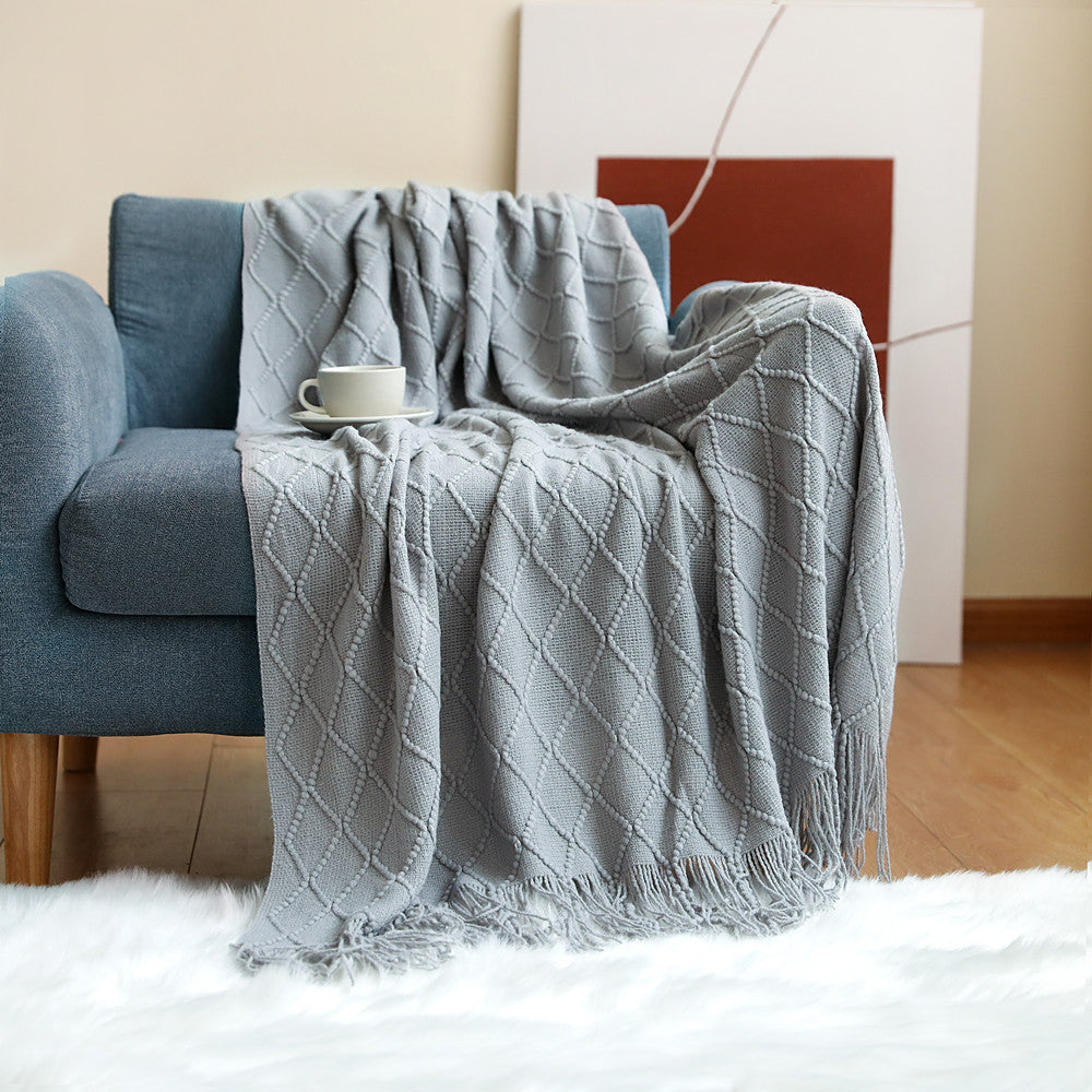 CloudSoft Knitted Throw – Four Seasons Comfort