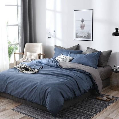 Luxury 4-Piece Bedding Set – Duvet Cover, Bed Sheet & Pillowcases