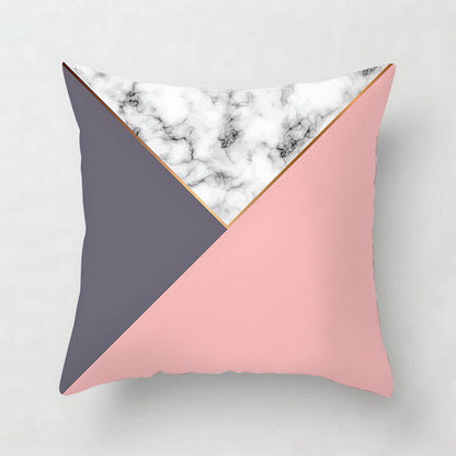 Nordic Luxe Geometric Cushion Cover