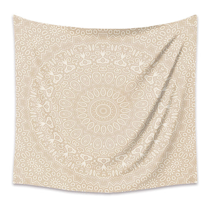 Boho Mandala Wall Tapestry – Rectangular Polyester Hanging Art