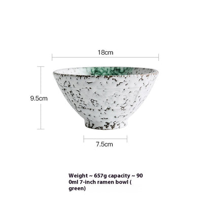 Arashi Hand-Painted Porcelain Soup Bowl