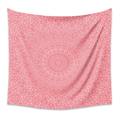 Boho Mandala Wall Tapestry – Rectangular Polyester Hanging Art
