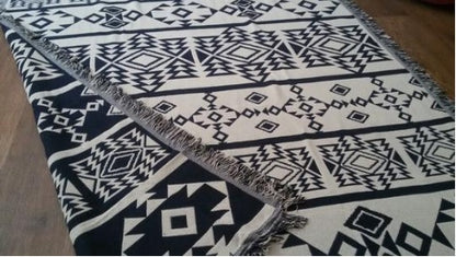 Nordic-Inspired Cotton Throw Blanket