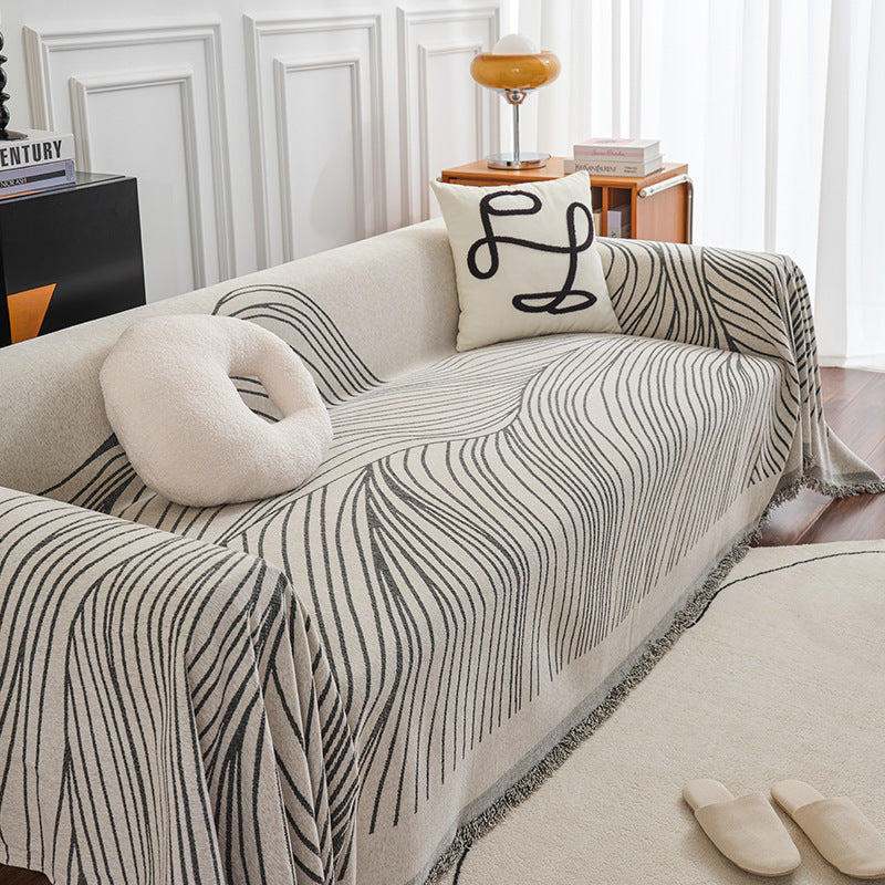 LuxeLine Chenille Sofa Throw