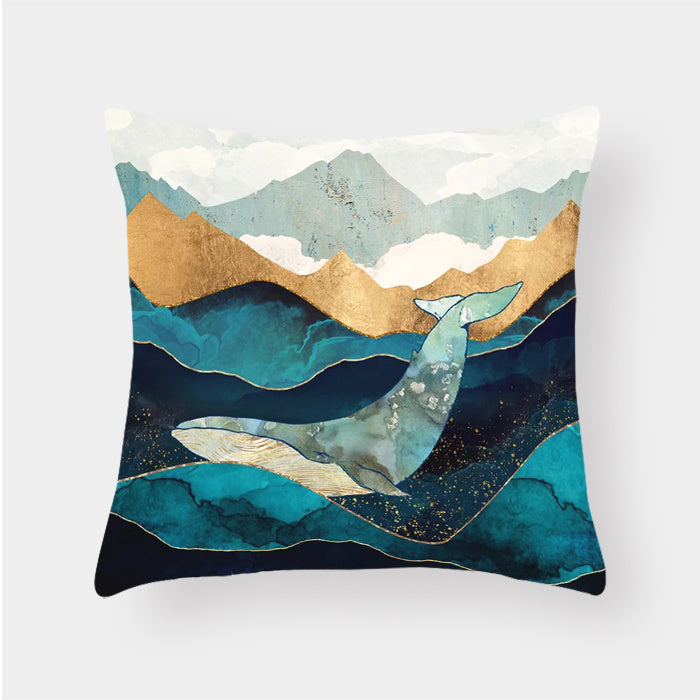 Scenic Landscape Decorative Cushion Cover – Boho Modern Pillowcase