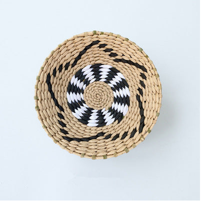 Boho Woven Wall Art Set- Handmade Rattan & Macrame Decor