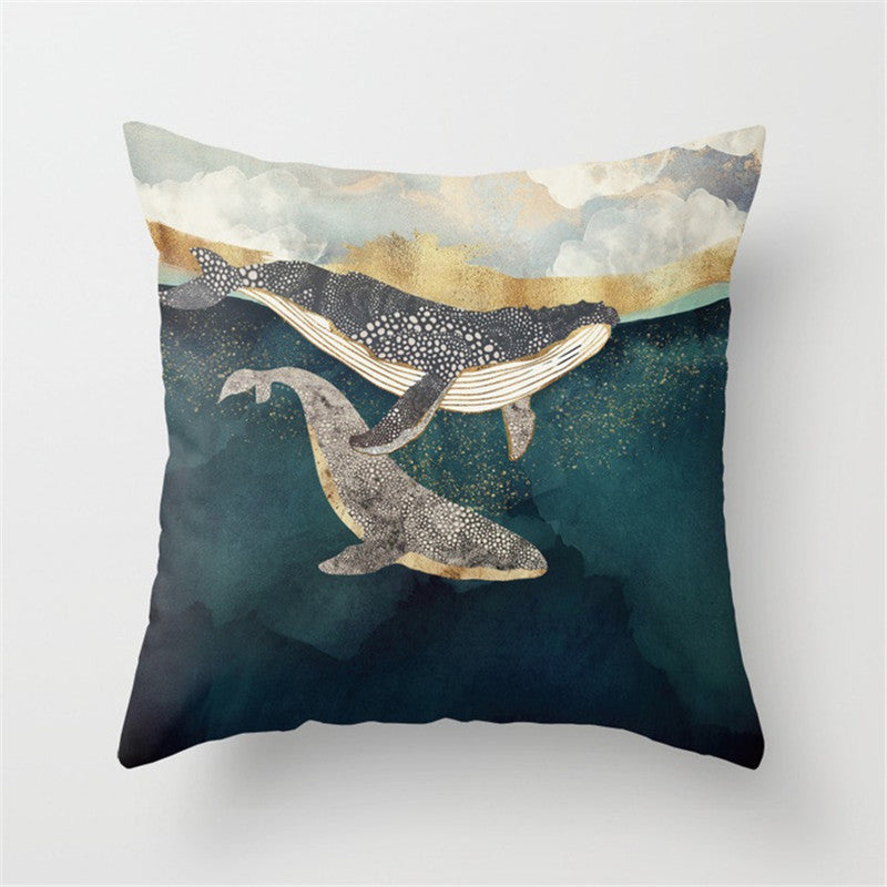 Scenic Landscape Decorative Cushion Cover – Boho Modern Pillowcase