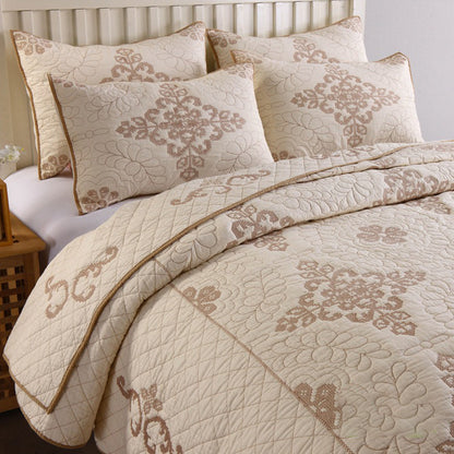 Château Cotton – 3-Piece Quilted Bedspread Set