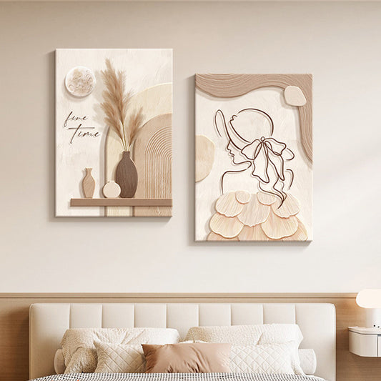 LineaMuse™ Minimalist Character Art Prints – Frameless Canvas Wall Decor