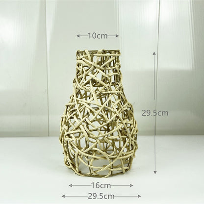 TerraGlow Woven Pendant Lamps – Handcrafted Paper String Shades