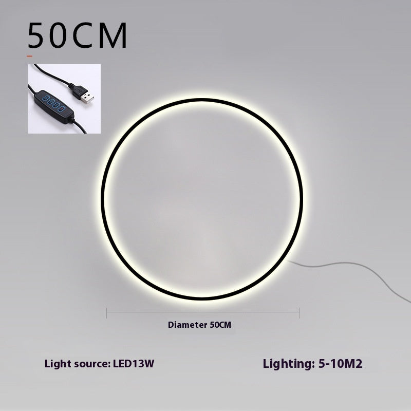 Minimalist Halo LED Wall Lamp