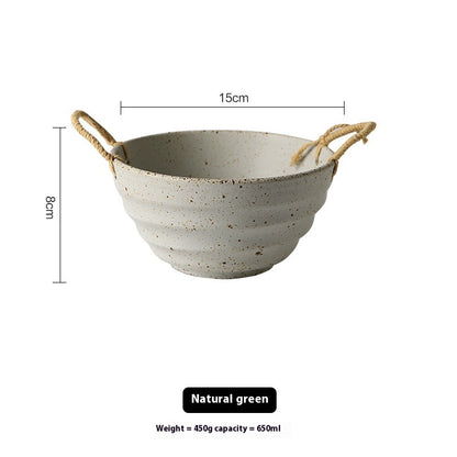 Rustic Glaze Porcelain Bowl – 6 Inch
