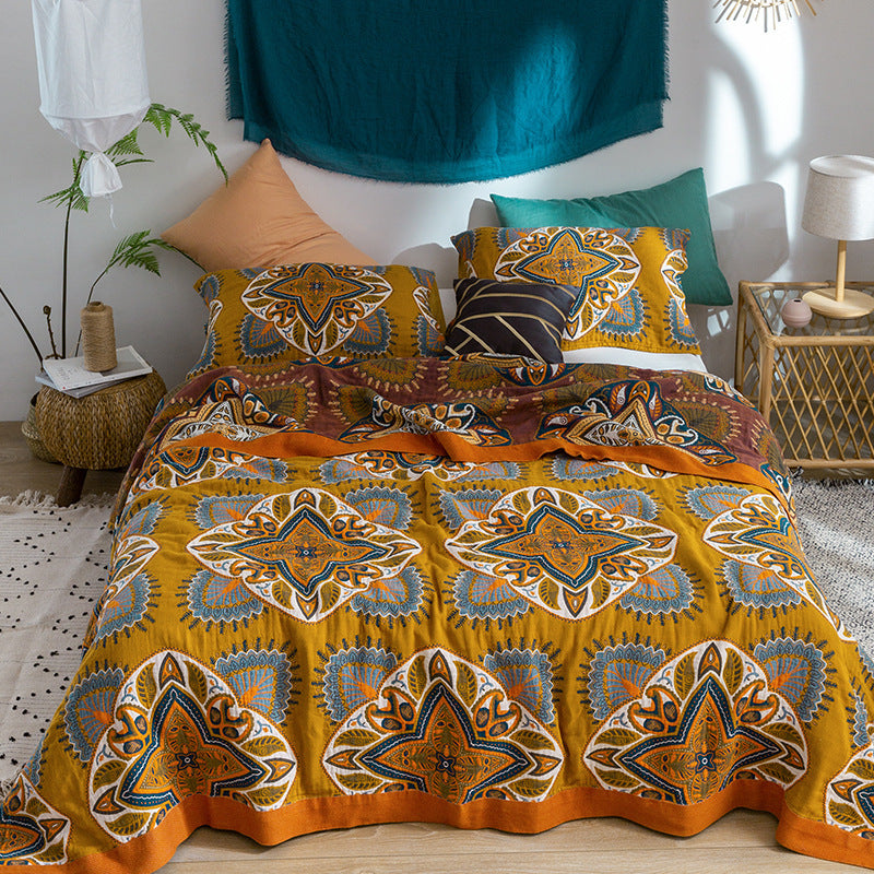 Soft Cotton Summer Quilt for Bed & Office – Lightweight Air Conditioner Blanket
