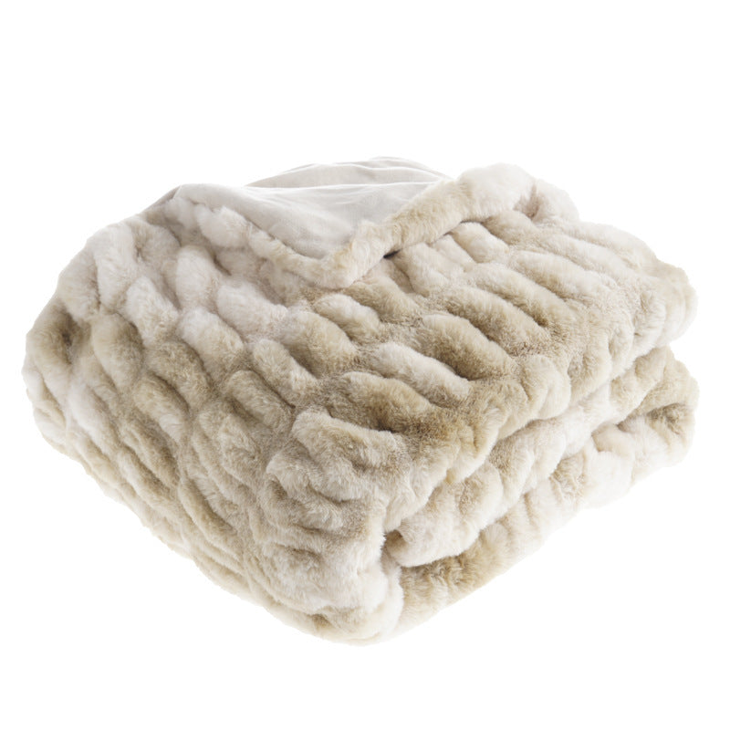 VelvetNest Faux Fur Throw Blanket