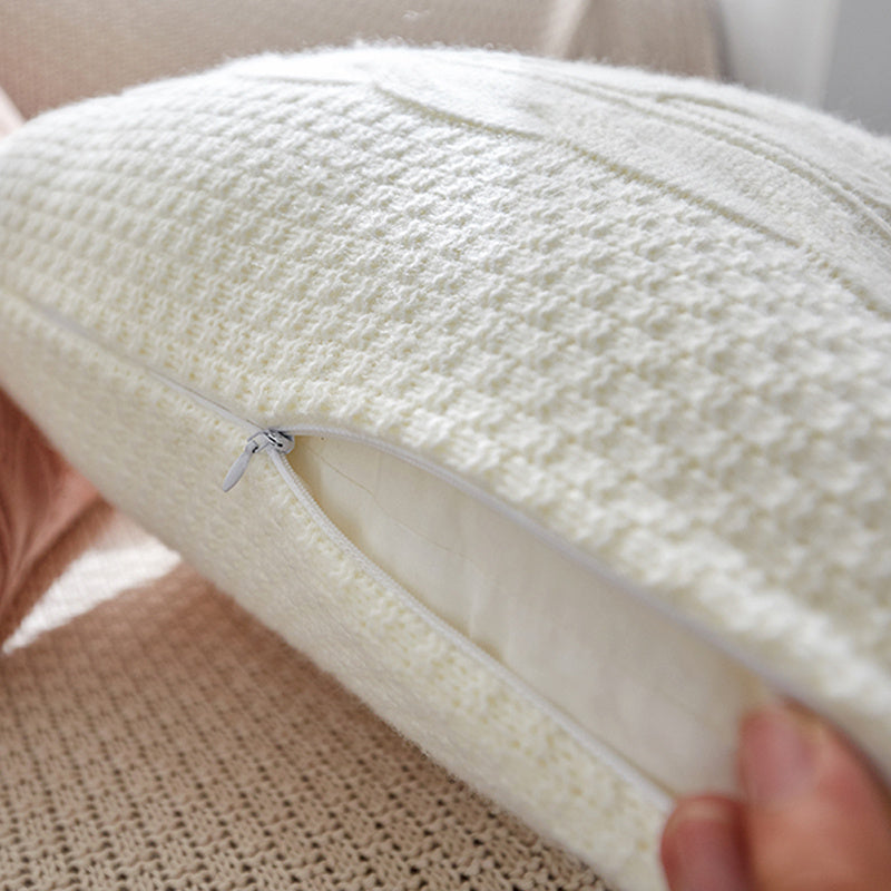 Nordic Cable Knit Pillow Cover