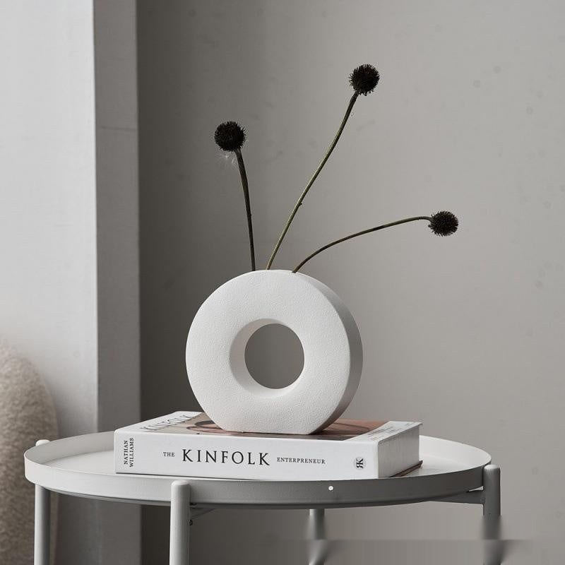 Luna Ring Ceramic Vase Collection