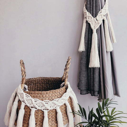 Boho Embrace – Handwoven Curtain Tiebacks