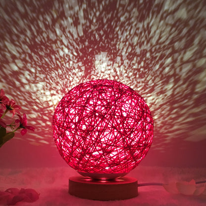 LunaGlow Rattan Sphere Lamp