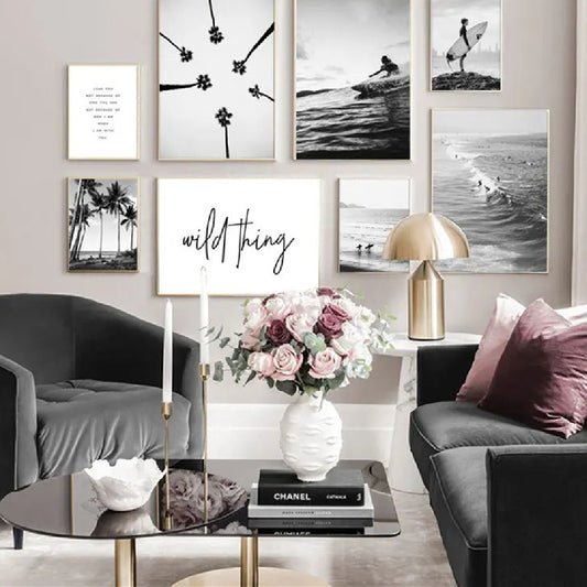 Monochrome Serenity Gallery Wall Set