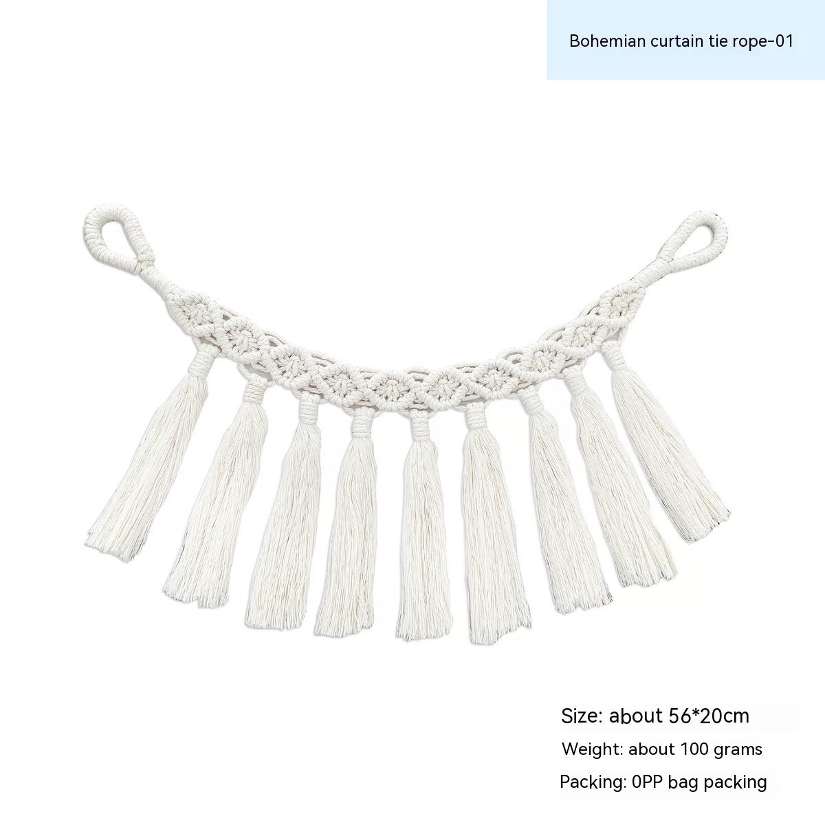 Boho Embrace – Handwoven Curtain Tiebacks