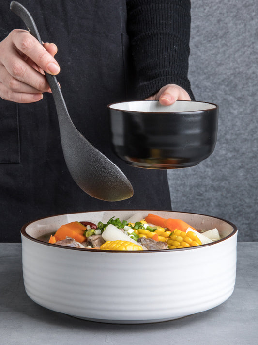Monotone Ceramic Rice Bowel- Modern Japanese Style