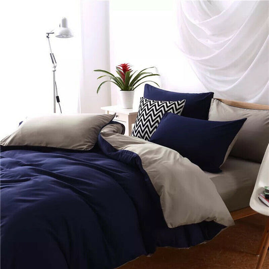 4-Piece Modern Twill Bedding Set – Soft Polyester Fiber with Sheet, Quilt Cover & Pillowcases