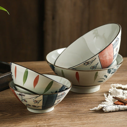 Sakura & Brushstroke Ramen Bowel Bowel-Vintage Artisan Style