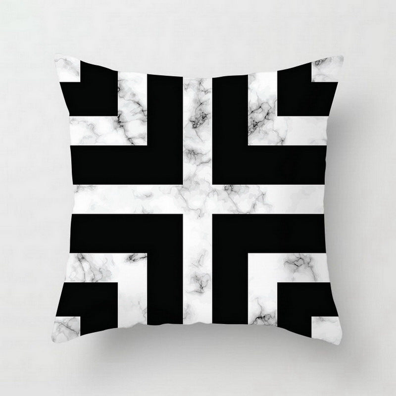 Nordic Luxe Geometric Cushion Cover
