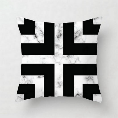 Nordic Luxe Geometric Cushion Cover