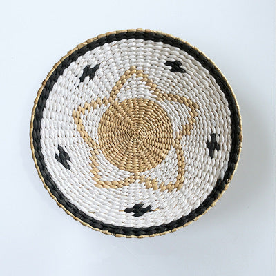 Boho Woven Wall Art Set- Handmade Rattan & Macrame Decor