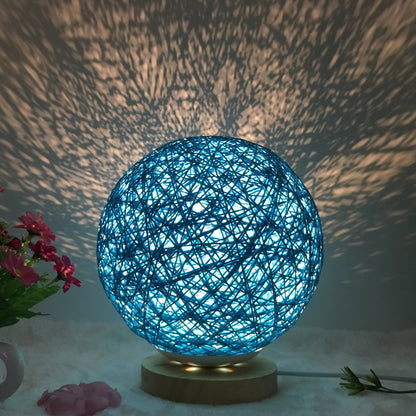 LunaGlow Rattan Sphere Lamp