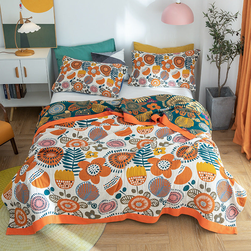 Soft Cotton Summer Quilt for Bed & Office – Lightweight Air Conditioner Blanket