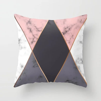 Nordic Luxe Geometric Cushion Cover