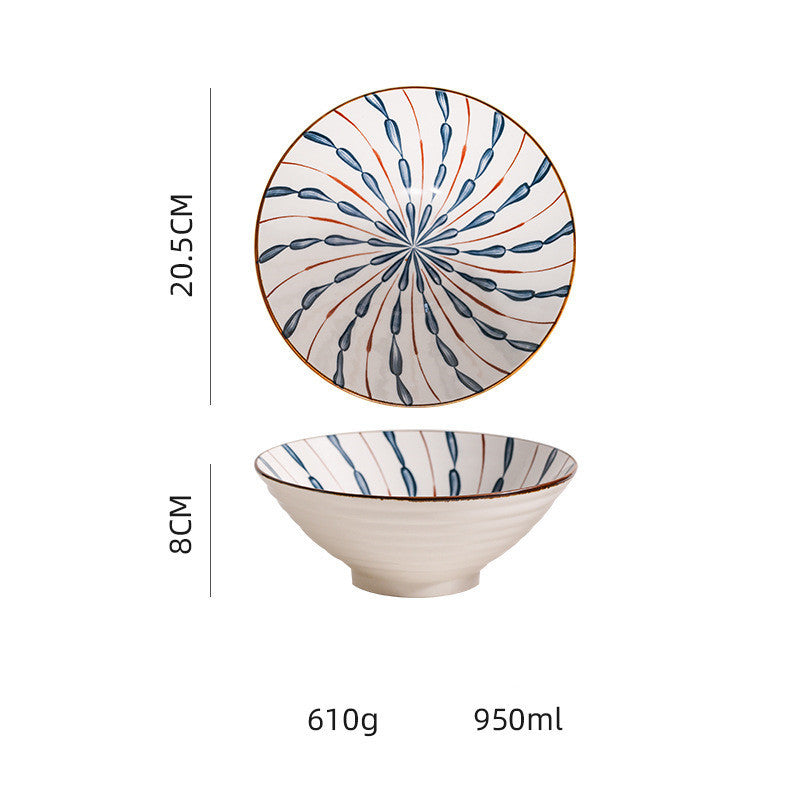 Kyoto Blue Glazed Ramen & Salad Bowl