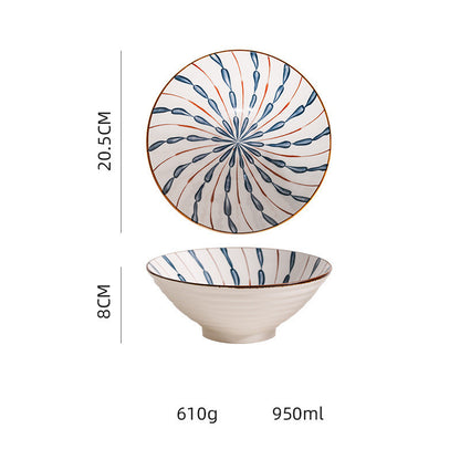 Kyoto Blue Glazed Ramen & Salad Bowl