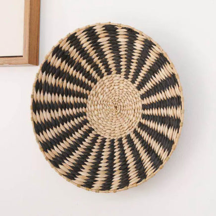 Boho Woven Wall Art Set- Handmade Rattan & Macrame Decor