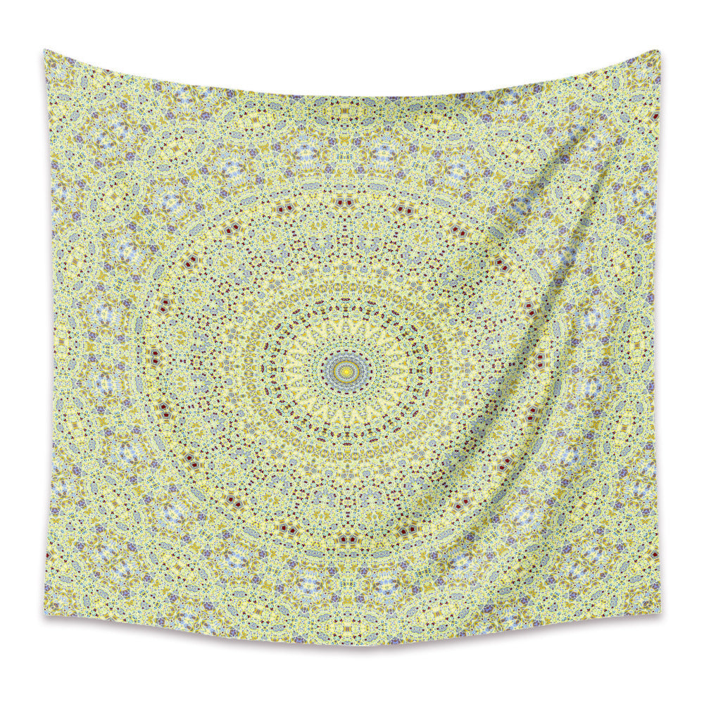 Boho Mandala Wall Tapestry – Rectangular Polyester Hanging Art