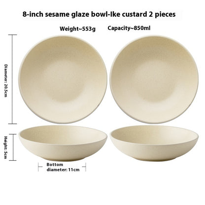 Pastel Haze Large Bowel-Minimalist Ceramic Tableware