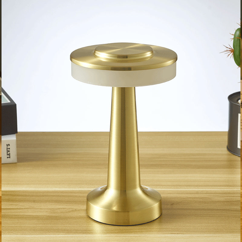 LumiAura™ Rechargeable LED Table Lamp – Touch-Control with 3-Color Dimming
