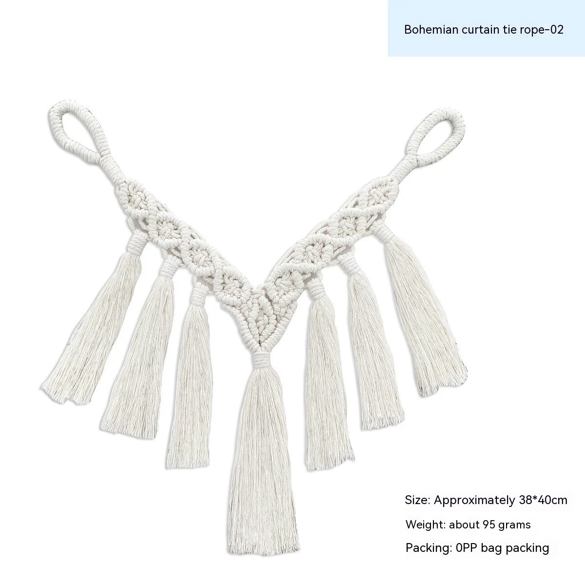 Boho Embrace – Handwoven Curtain Tiebacks