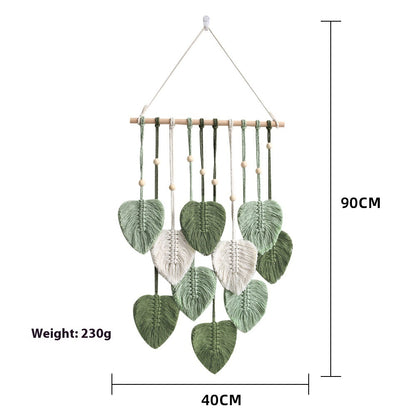 Boho Leaf Weave Wall Hanging