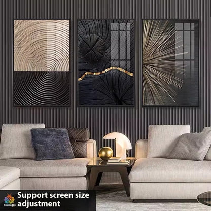 NovaForm™ Abstract Wall Art – Modern Canvas Painting with Aluminum Frame