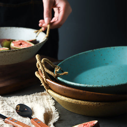 Rustic Glaze Porcelain Bowl – 6 Inch