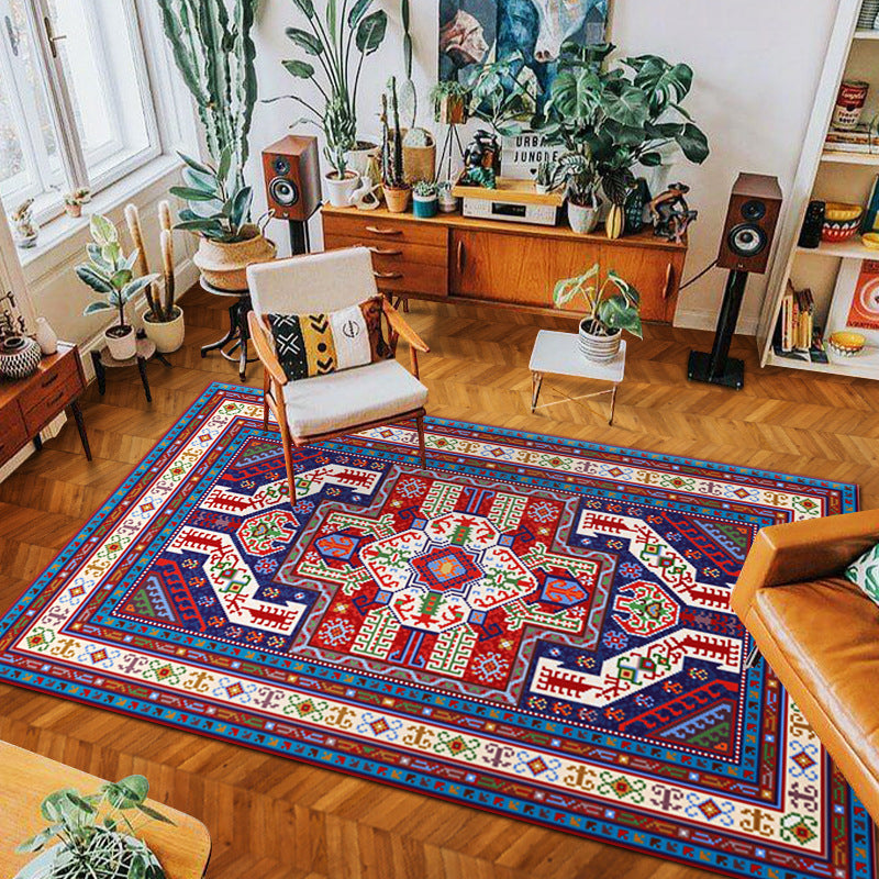 Decorative bohemian rug for bedroom and sofa area